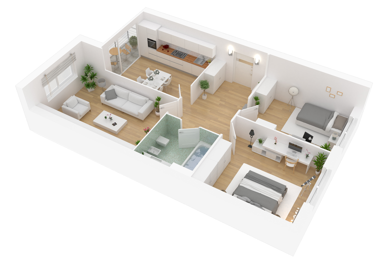 Plan 3D de la maison